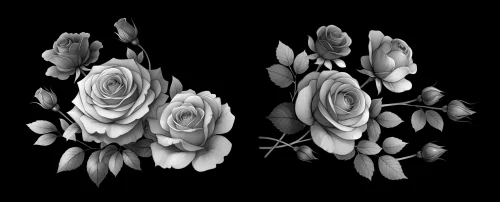 Цветочная композиция 090 (розы) 