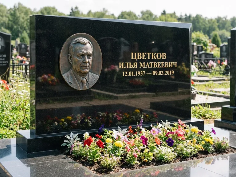 Памятник с барельефом — выполненная работа 33 в Воронеже