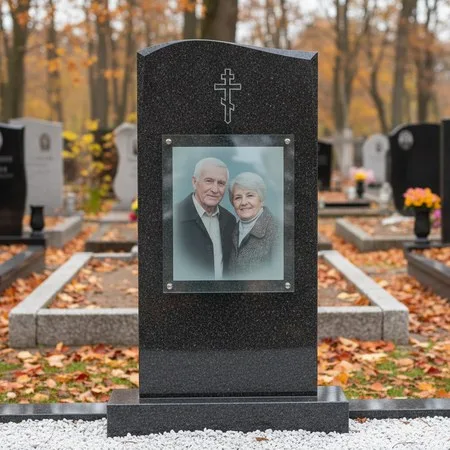Портрет на стекле 400×600 мм в полный рост на памятнике в Воронеже
