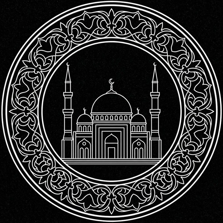 Эскиз: В медальоне — круглый медальон с восточным кантом в Воронеже