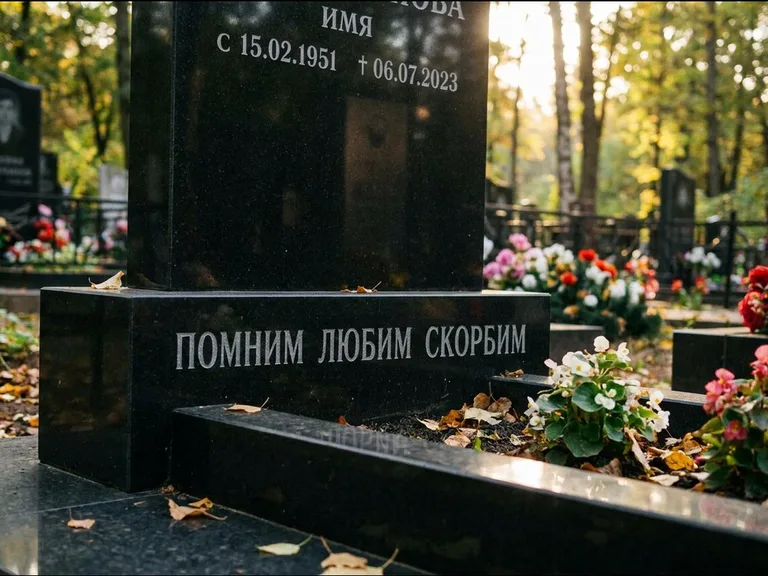 Эпитафия — гравировка с выездом на кладбище в Воронеже