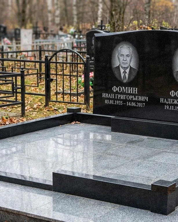 Премиум-комплекс под ключ с вазами и скамьёй в Воронеже