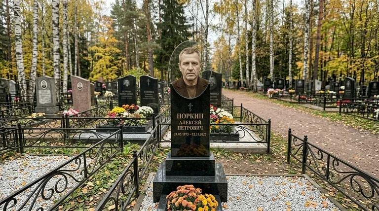 Портрет на стекле на вертикальной стеле в Воронеже