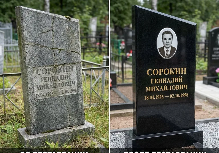 Полная реставрация старого памятника: до и после в Воронеже