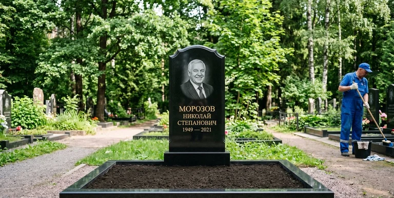 Уборка могил на кладбище в Воронеже — наведение порядка, мойка памятника, благоустройство участка