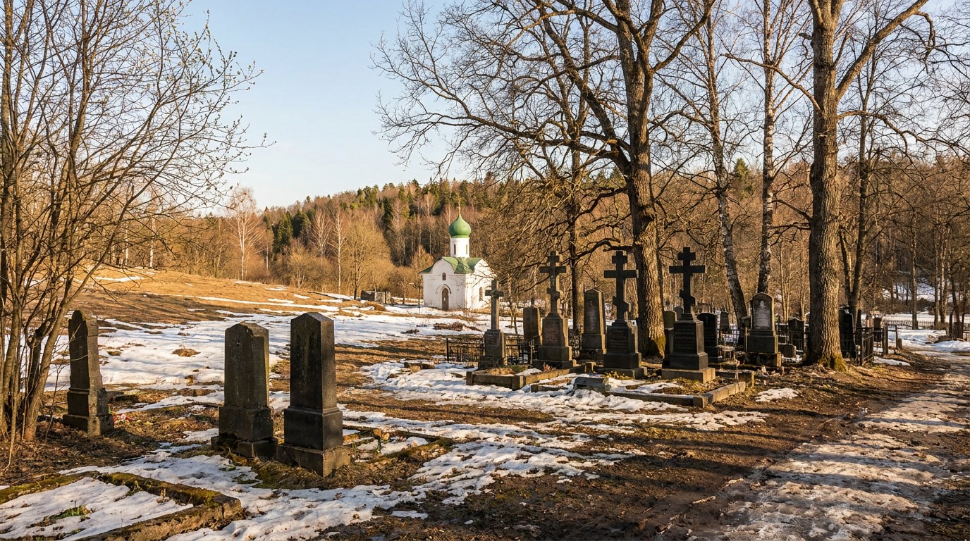 Памятники на Казанском кладбище в Воронеже