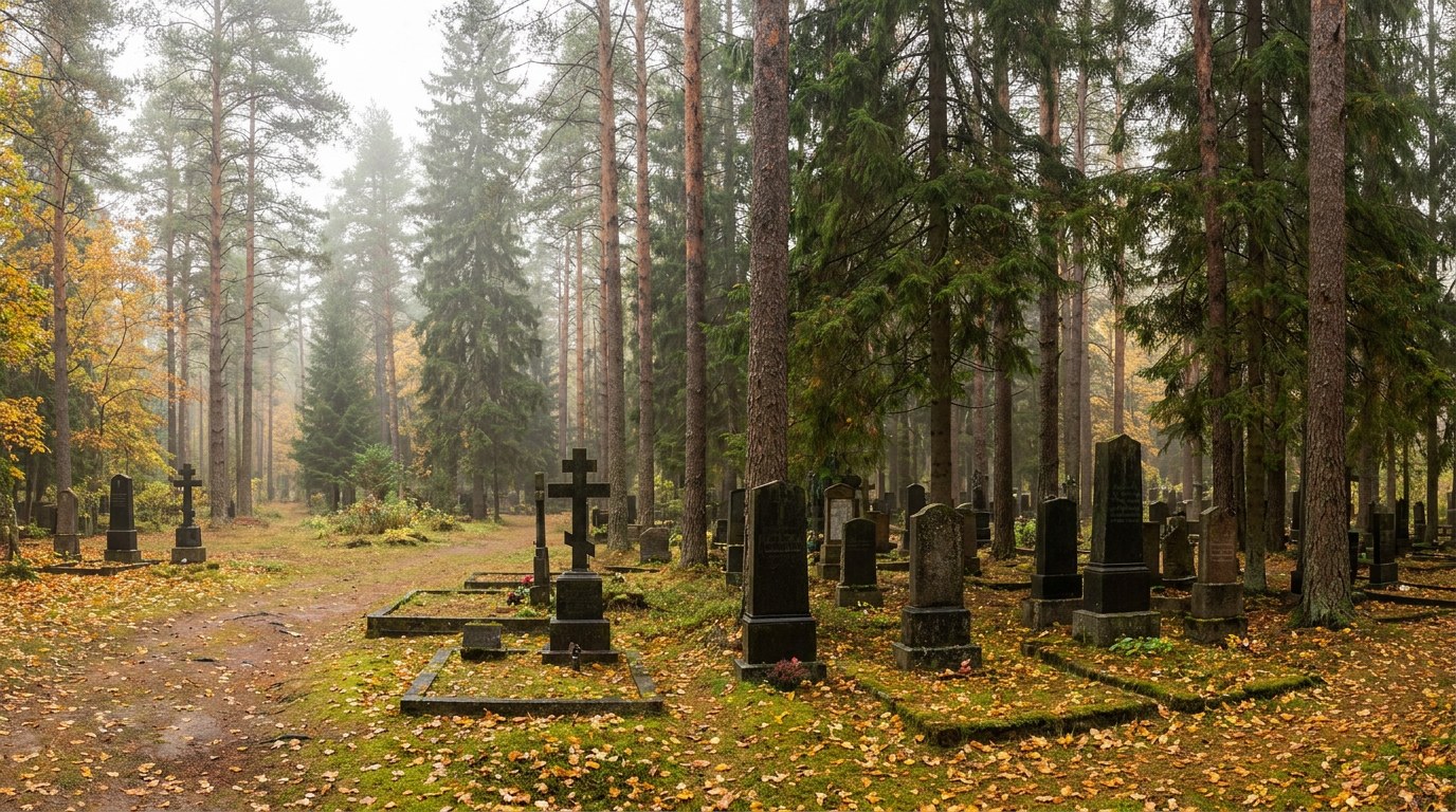 Памятники на Лесном кладбище в Воронеже