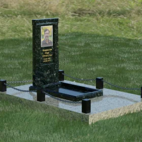 Памятник гранитный вертикальный, для одного - П061