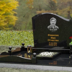Гранитный вертикальный памятник без креста - П155