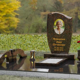 Вертикальный гранитный памятник для светских захоронений - П156