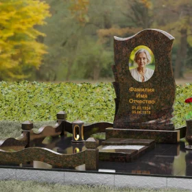 Вертикальный гранитный памятник без креста - П160