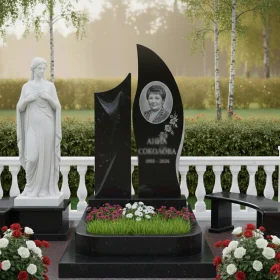 Элитный светский Гранитный или мраморный памятник - ПН105
