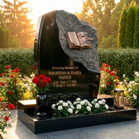 Элитный комбинированный памятник - ПН195
