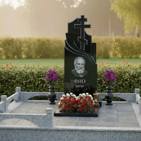 Элитный православный гранитный памятник - ПН440