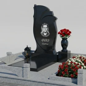 Светский гранитный мемориал без креста - ПН465