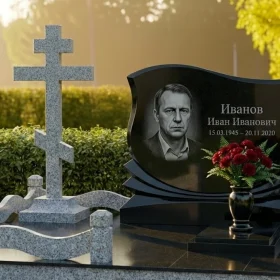 Православный элитный гранитный памятник - ПН476