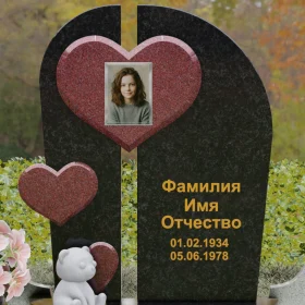 Вертикальный комбинированный памятник - П240
