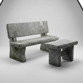 Лавочка со столиком для мемориального комплекта