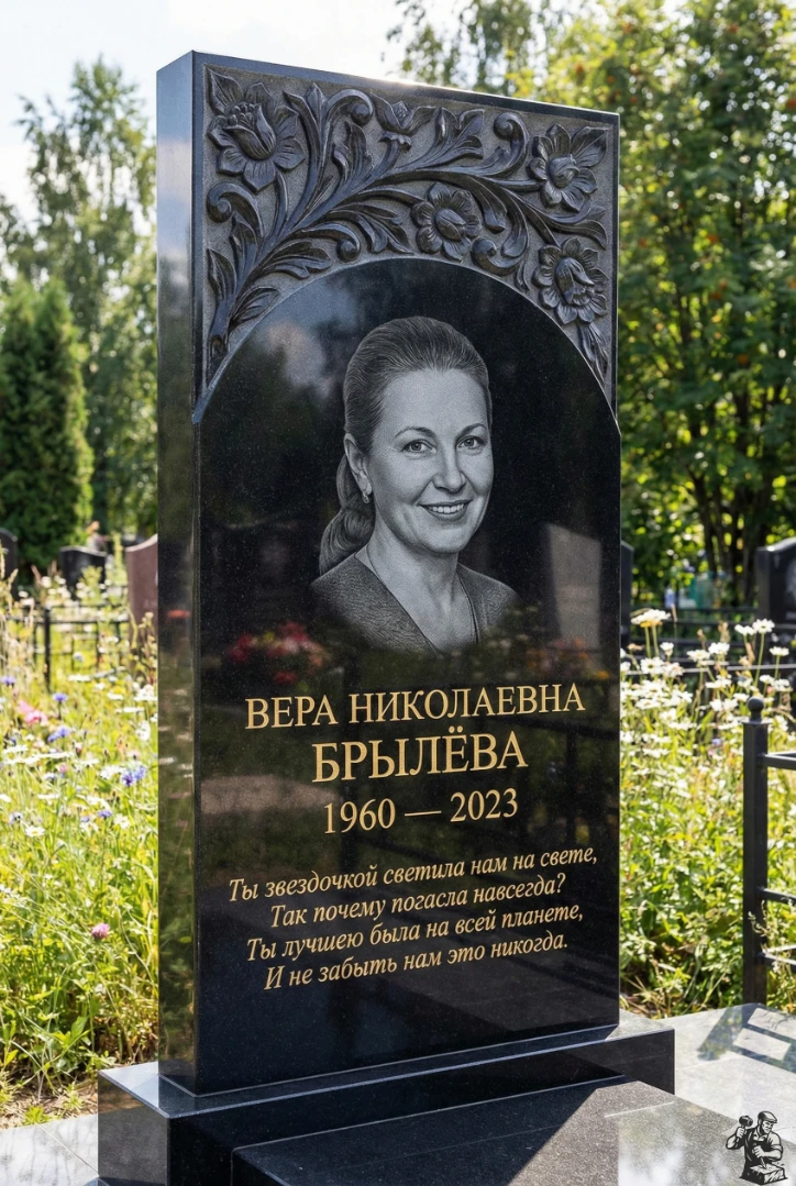 pamyatnik-iz-chernogo-granita-s-rezboy-vera-nikolaevna-bryleva