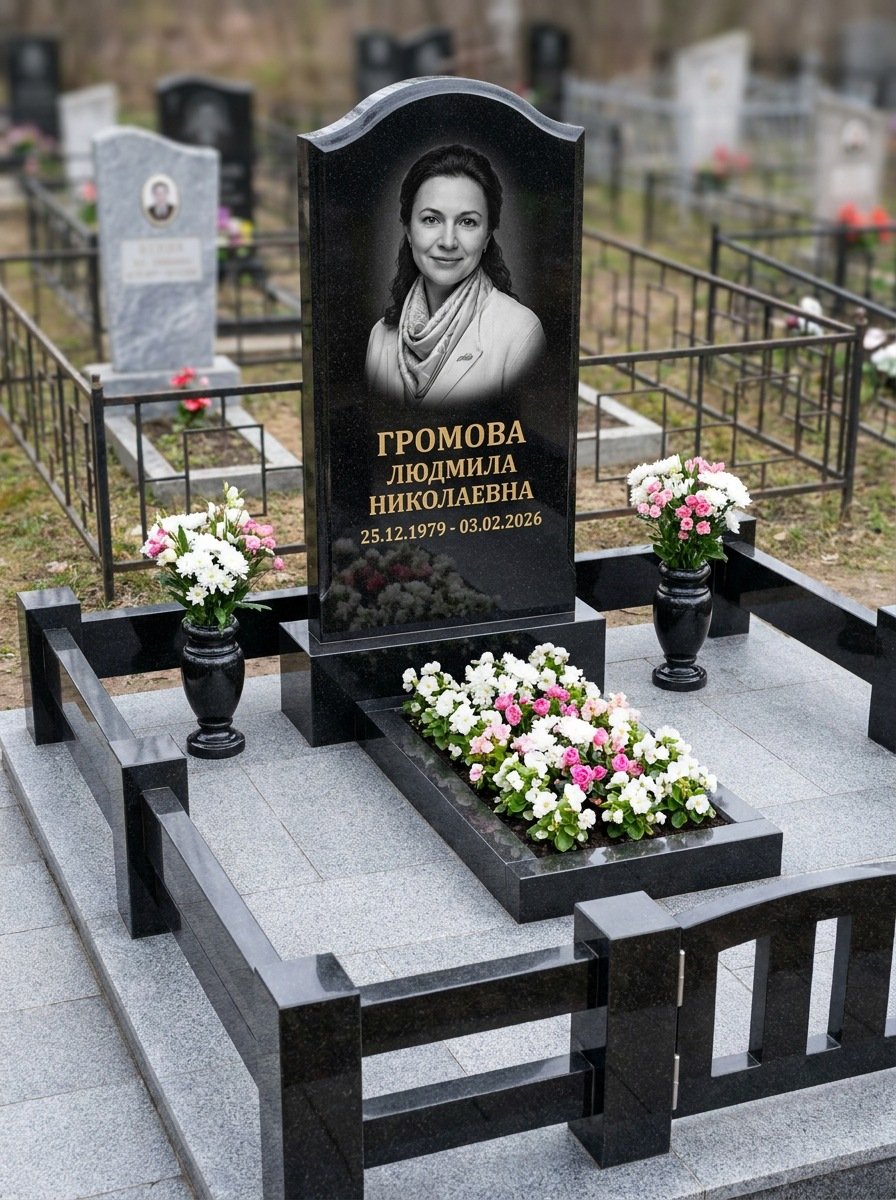 Портрет на памятнике в Воронеже — Чёрно-белый портрет подготовили под станок — гравировка на стеле