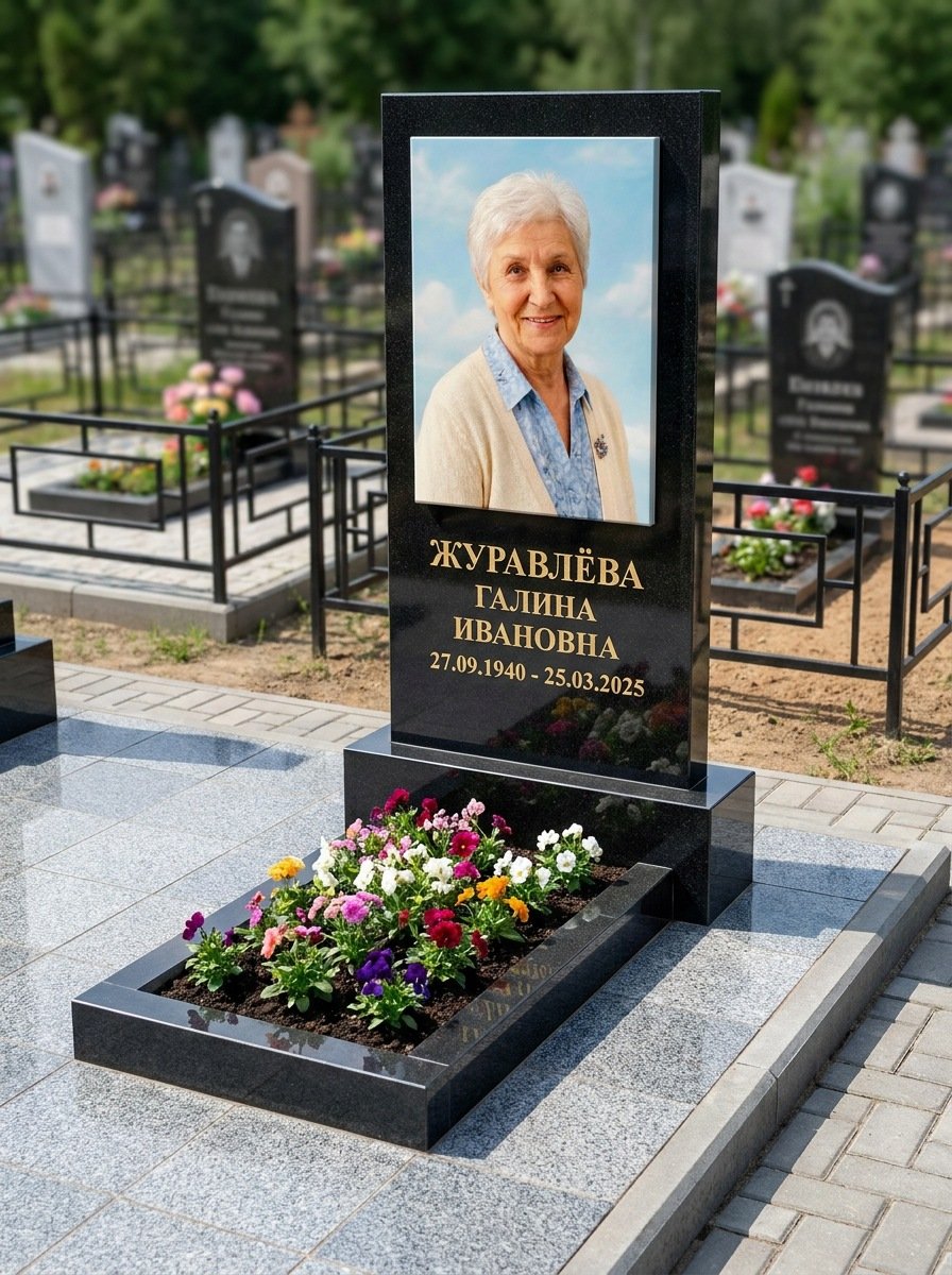 Портрет на памятнике в Воронеже — Портрет в полный рост — керамогранит 400×600 мм