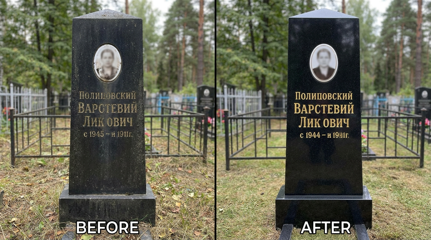Реставрация памятника в Воронеже — пример 2