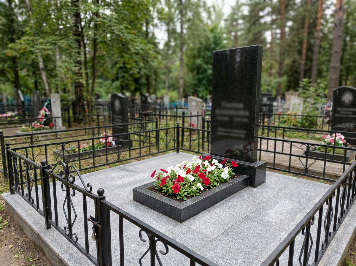 Уборка могилы в Воронеже — пример 3