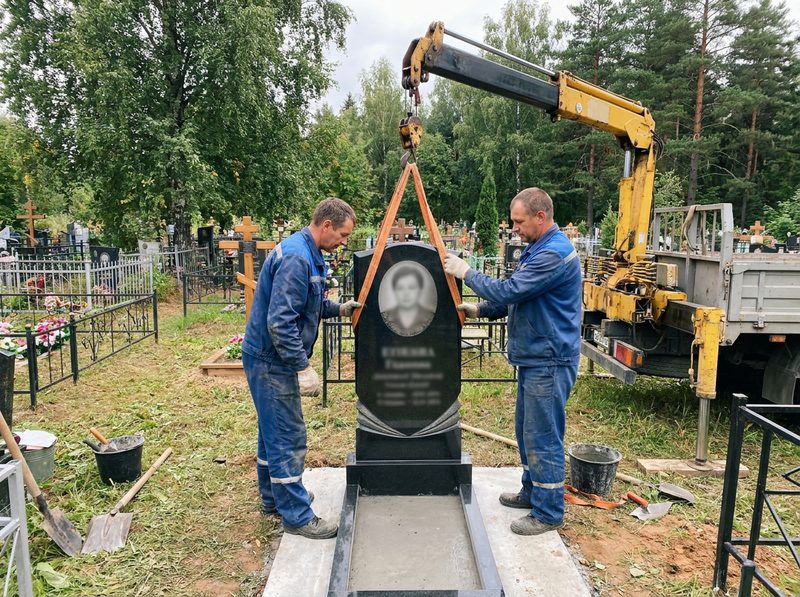 Установка памятника в Воронеже — пример 3